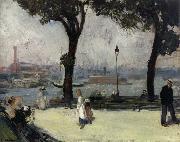 William J.Glackens East River Park USA oil painting artist